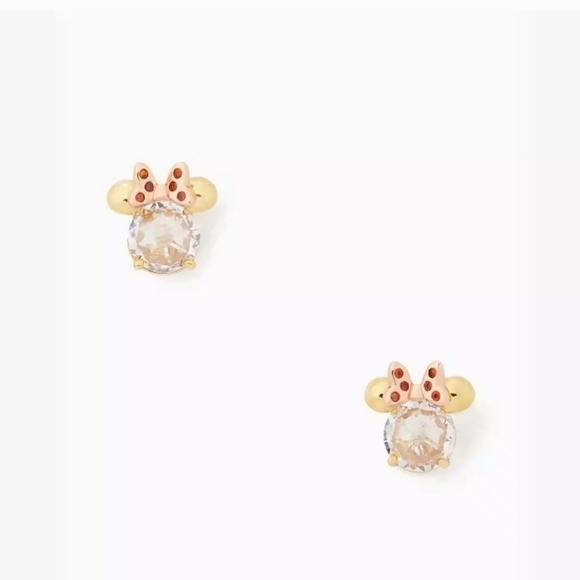 🔹️Kate Spade X Disney🔹️ Minnie Studs - Clear Multi - Picture 1 of 5